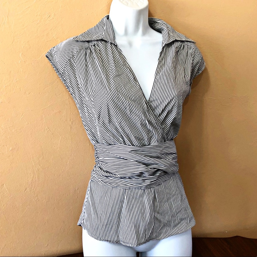 New York & Company Striped Blouse